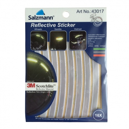 Reflexní samolepky na kolo - bílé